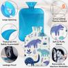 Hsnar Hot Water Bottle with Cover 2L Hot Water Bag for Hot and Cold Compress Menstrual Cramps Neck and Shoulder Pain Relief Hand Feet Warmer Dinosaur Forest view 4