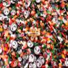 Making Christmas Sprinkle Mix, Halloween and Xmas Holiday Polymer Clay Fake Sprinkles, Decoden Funfetti Jimmies - Non Edible (Container) view 1