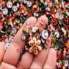 Making Christmas Sprinkle Mix, Halloween and Xmas Holiday Polymer Clay Fake Sprinkles, Decoden Funfetti Jimmies - Non Edible (Container) view 2