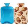 Hsnar Hot Water Bottle with Cover 2L Hot Water Bag for Hot and Cold Compress Menstrual Cramps Neck and Shoulder Pain Relief Hand Feet Warmer Cartoon Pine Cones view 1