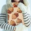 Hsnar Hot Water Bottle with Cover 2L Hot Water Bag for Hot and Cold Compress Menstrual Cramps Neck and Shoulder Pain Relief Hand Feet Warmer Cartoon Pine Cones view 3