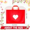 Wesnoy 48 Pcs Mother's Day Plastic Shopping Bags Bulk 10 x 13'' Large Gift Bags with Handle Mom Gift Bag Heart Reusable Shopping Bag for Mother's Day Party Supplies (White) view 3