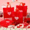 Wesnoy 48 Pcs Mother's Day Plastic Shopping Bags Bulk 10 x 13'' Large Gift Bags with Handle Mom Gift Bag Heart Reusable Shopping Bag for Mother's Day Party Supplies (White) view 4