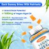 2 Pack Omega-3 Gummies Potent Algae Omega Source, Boost Brain, Eye & Immune Function, with DHA and EPA Vegan & Sugar Free, Orange Flavor, 120 Count view 2