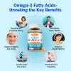 2 Pack Omega-3 Gummies Potent Algae Omega Source, Boost Brain, Eye & Immune Function, with DHA and EPA Vegan & Sugar Free, Orange Flavor, 120 Count view 4