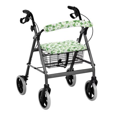 SUITOSELFY St. Patrick's Day Rollator Walker Accessories Decor Seat Cover Green Luck Shamrock Print Seat Covers for Walkers for Seniors Rollator Walker Accessories
