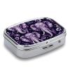 Cartoon Cute Elephant Pill Box for Women Men Pocket Square Pill Case Decorative Box Medicine Vitamin Metal Pill Organizer Portable Pill Holder for Travel Unique Gift view 3