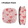 SUITOSELFY Rollator Walker Accessories Seat Cover Love Heart Pattern Walker Seat Covers for Walkers for Ladies Rollator Walker Seat and Backrest Cover view 2