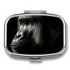 an Adult Gorilla Pill Box for Women Men Pocket Square Pill Case Decorative Box Medicine Vitamin Metal Pill Organizer Portable Pill Holder for Travel Unique Gift view 1