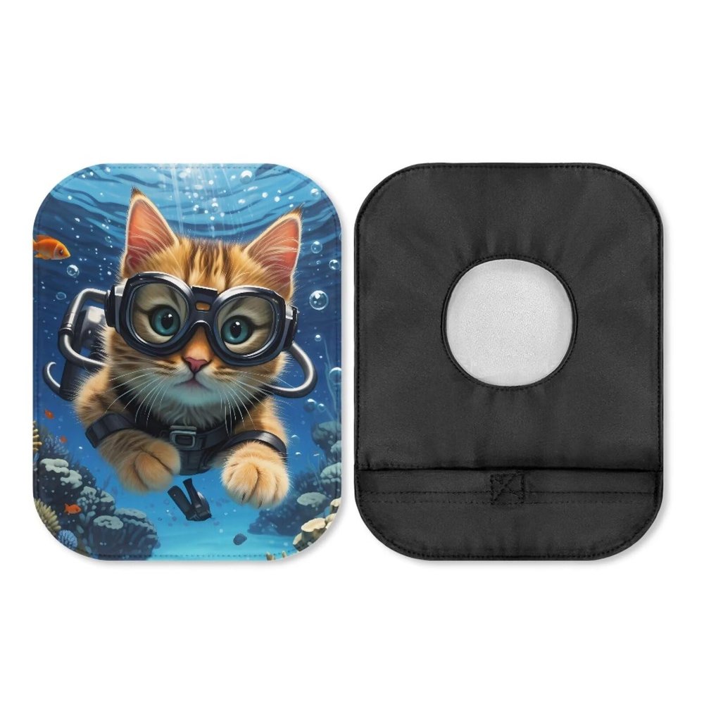 SUITOSELFY Cat Ostomy Bag Covers Cute Colostomy Bag Covers for Women Ostomy Supplies Stretch Soft Ileostomy Bag Covers Odor Control Colostomy Care Protector