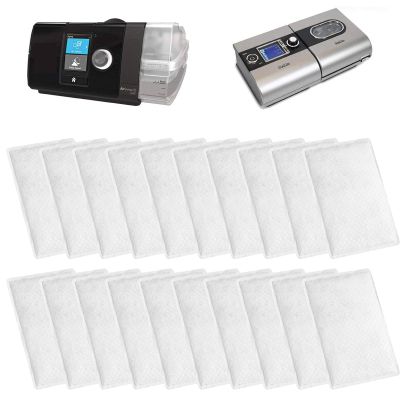 20 Packs CPAP Filters Disposable Filter Supplies for ResMed Air 10, Airsense 10, Aircurve 10, S9 Series, Airstart