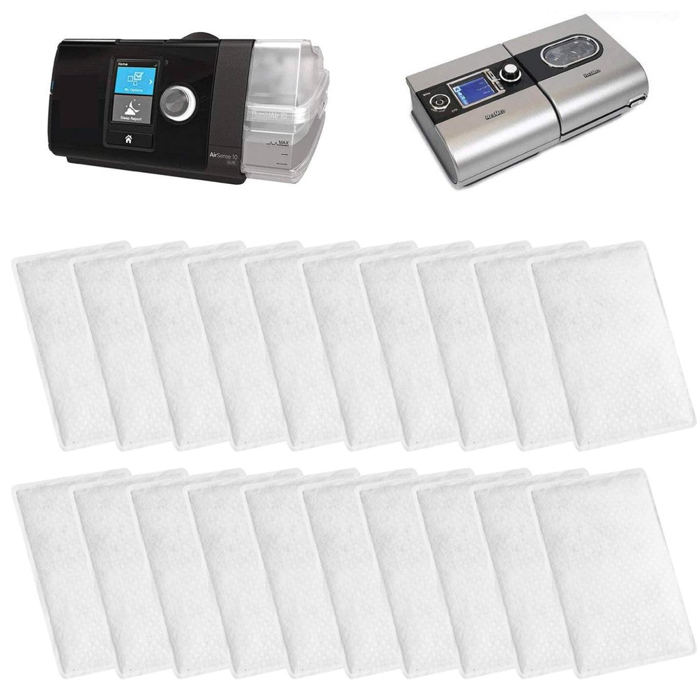 20 Packs CPAP Filters Disposable Filter Supplies for ResMed Air 10, Airsense 10, Aircurve 10, S9 Series, Airstart