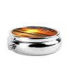 Small Pill Box 3 Compartment Beach Sunrise Pill Box for Pocket or Purse Decorative Metal Pill Organizer Portable Travel Pillbox Round Medicine Vitamin Holder Unique Gift view 4