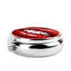 Small Pill Box 3 Compartment Red Lips with Diamond Pill Box for Pocket or Purse Decorative Metal Pill Organizer Portable Travel Pillbox Round Medicine Vitamin Holder Unique Gift view 4