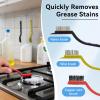 13PCS Crevice Cleaning Brush Set,Multifunctional Cleaning Brush Tools,Hard Bristle Crevice Cleaning Supplies for Kitchen, Bathroom, Cup,Window view 4