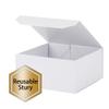 1 Pcs 6x6x3 Inch White Magnetic Gift Box Small Magnetic Box with Crinkle Paper White Small Gift Box with Shredded Paper Luxury Gift Boxes with Lids for Presents view 4