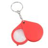 10X Magnification Magnifier Keychain, Portable Mini Pocket Magnifying Glass with Key Ring, Protective Folding Case for Outdoor Reading (Red) view 3
