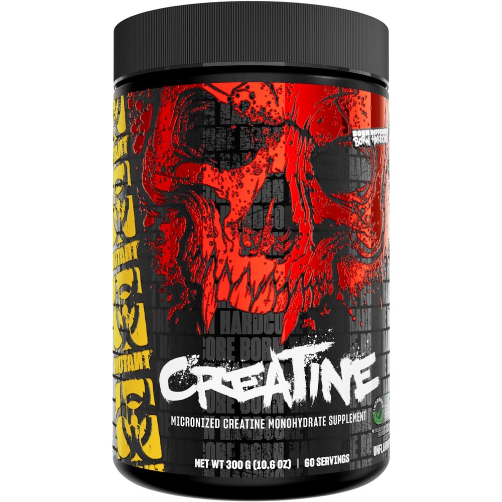 Mutant Creatine - Creatine Monohydrate Micronized Powder - Creatine Powder Supplement for Enhanced high-Intensity Performance - 60 Servings- 300 g - Unflavored
