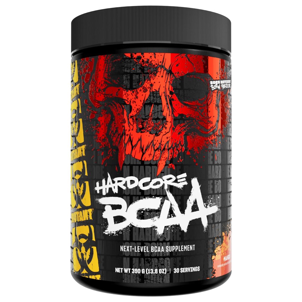 Mutant Hardcore BCAA - Pre, Intra or Post Workout BCAA Next Level branched-Chain Amino Acids Supplement Hydration + Recovery - 30 Serving - Mango