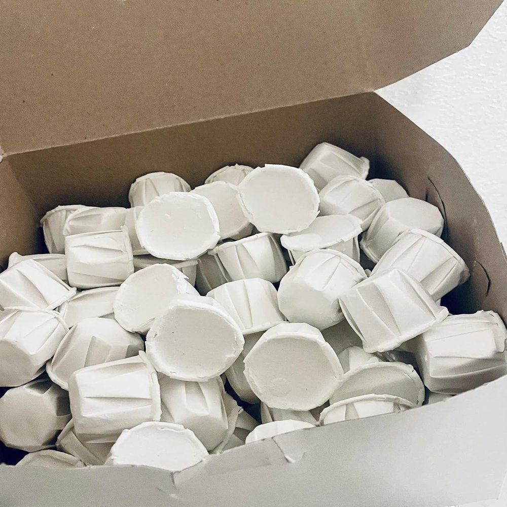 White Eggshell Cascarilla Handmade Ritual Cups for Spiritual Cleansing and Protection - Santeria (10)
