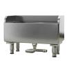 GOCHUSX Stainless Steel Mop Sink, Household Mop Buckets with Adjustable Leveling Feet, Floor Mount Mop Bucket for Outdoor Balcony Bathroom Kitchen Restaurant(45x41x60cm) view 1