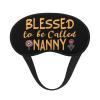 Blessed to be Called Nanny Polyester Satin 3PCS Blackout Sleep Mask Adjustable Strap Men Women Comfortable Eyeshade Night Travel6 view 1