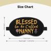 Blessed to be Called Nanny Polyester Satin 3PCS Blackout Sleep Mask Adjustable Strap Men Women Comfortable Eyeshade Night Travel6 view 4