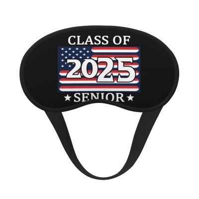 Senior Class of 2025 Graduation Polyester Satin 3PCS Blackout Sleep Mask Adjustable Strap Men Women Comfortable Eyeshade Night Travel0