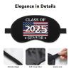 Senior Class of 2025 Graduation Polyester Satin 3PCS Blackout Sleep Mask Adjustable Strap Men Women Comfortable Eyeshade Night Travel0 view 3