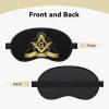 Faith Hope Charity Masonic Freemason Polyester Satin 3PCS Blackout Sleep Mask Adjustable Strap Men Women Comfortable Eyeshade Night Travel4 view 2
