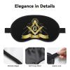 Faith Hope Charity Masonic Freemason Polyester Satin 3PCS Blackout Sleep Mask Adjustable Strap Men Women Comfortable Eyeshade Night Travel4 view 3