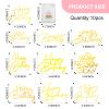 10 Pcs Gold Happy Birthday Cake Toppers, Acrylic Letter Birthday Cake Decorations,Happy Birthday Side Cake Topper for Celebration Birthday Party view 2