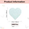 MECCANIXITY 2400 Pcs 1 Inch Hearts Paper Confetti Tissue Confetti Party Decoration for Balloon, Wedding, Valentine's Day Table Decorations, Green Pink view 2