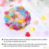 MECCANIXITY 2400 Pcs 1 Inch Hearts Paper Confetti Tissue Confetti Party Decoration for Balloon, Wedding, Valentine's Day Table Decorations, Green Pink view 3