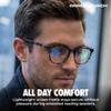 grinderPUNCH Reading Glasses Men Women Fashion Computer Readers Stylish Blue Light Blocking Glasses Gaming Eyeglasses (Tortoise Whisky, 6.0, x) view 3