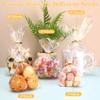100 PCS Cellophane Treat Bags, Cidenbio 6x10 In Clear Cellophane Gift Bags with Twist Ties Plastic Goodie Bag for Party Favor Cookie Candy Popcorn Bakery Chocolate Gift Wrapping view 4