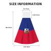 Haitian flag Hangable portable towel, velvet super absorbent kitchen towel, children's adult bathroom kitchen hanging towel view 3