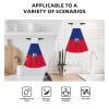 Haitian flag Hangable portable towel, velvet super absorbent kitchen towel, children's adult bathroom kitchen hanging towel view 4