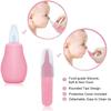 Baby Grooming Kit, Infant Safety Care Set with Hair Brush Comb Nail Clipper Nasal Aspirator,Baby Essentials Kit for Newborn Girls Boys (Pink) view 3