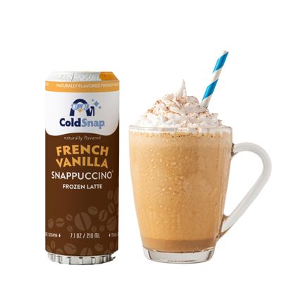 ColdSnap French Vanilla Snappuccino Frozen Latte Pods Creamy, Coffee-Flavored Single-Serve Frozen Beverage Made in Minutes Rich Vanilla and Bold Coffee Blend, Cold Brew, No Prep No Freezer Required pack of 12 (COLDSNAP MACHINE REQUIRED)