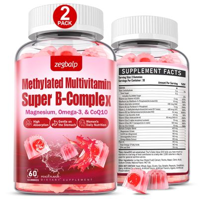 ZEGBALP Methylated Multivitamin with B Complex for Women Gummies