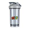 Brazilian America Flag 18 Ounce Shaker Cup,Fashion Theme Pattern Shaker Bottle Leak-proof Workout Shake Bottles 500ML/18 oz Perfect for Pre Workout view 1