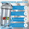 Brazilian America Flag 18 Ounce Shaker Cup,Fashion Theme Pattern Shaker Bottle Leak-proof Workout Shake Bottles 500ML/18 oz Perfect for Pre Workout view 2
