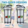 Brazilian America Flag 18 Ounce Shaker Cup,Fashion Theme Pattern Shaker Bottle Leak-proof Workout Shake Bottles 500ML/18 oz Perfect for Pre Workout view 3