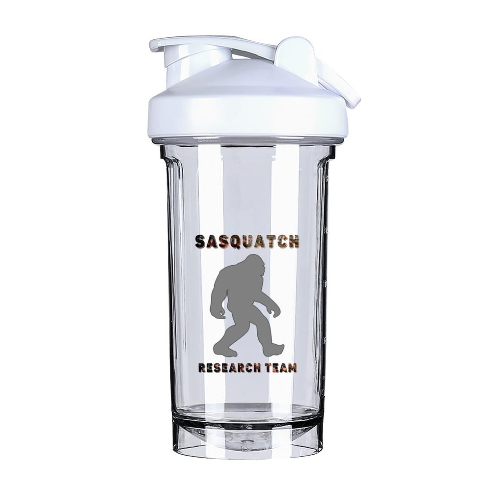 Bigfoot Research 2 18 Ounce Shaker Cup,Fashion Theme Pattern Shaker Bottle Leak-proof Workout Shake Bottles 500ML/18 oz Perfect for Pre Workout