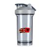 Albanian America Flag 18 Ounce Shaker Cup,Fashion Theme Pattern Shaker Bottle Leak-proof Workout Shake Bottles 500ML/18 oz Perfect for Pre Workout view 1
