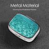 Pill Case Rectangle Pill Box with 3 Compartment Pill Organize Blue Aqua Pool Water Pillbox Small Pill Organizer Waterproof Small Pill Case for Travel Pill Containers for Medication Planner view 3