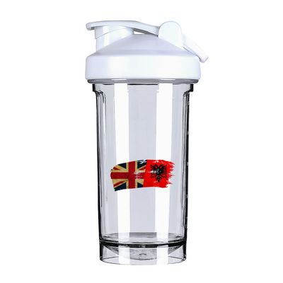 Albanian America Flag 18 Ounce Shaker Cup,Fashion Theme Pattern Shaker Bottle Leak-proof Workout Shake Bottles 500ML/18 oz Perfect for Pre Workout