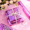 Yarcony Pink Wrapping Paper, Mini Roll, Holographic Hearts Wrapping Paper, Valentine's Day Present Paper for Lover Anniversary, Wedding, Mother's Day, Birthday, Romantic Occasions (17 Inch X 33 Feet) view 2
