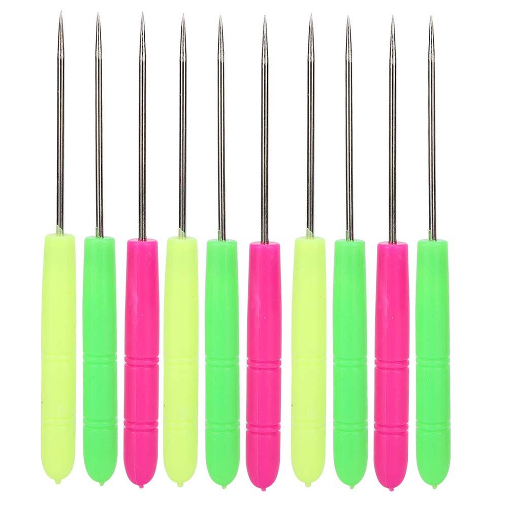10Pcs Glasses Temple Removal Needle, Sturdy Material, Exquisite Workmanship, Wide Range of Use, with Pin Hole Drilled Positioning Drill, for DIY and Professional Repair